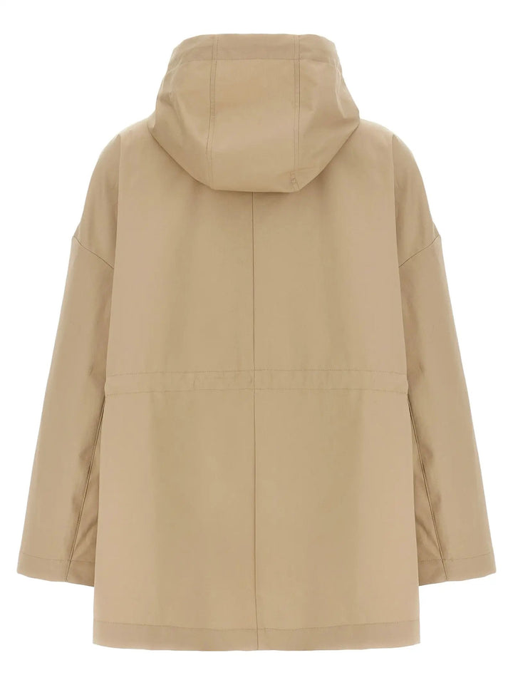 Moncler Beige Cotton Parka