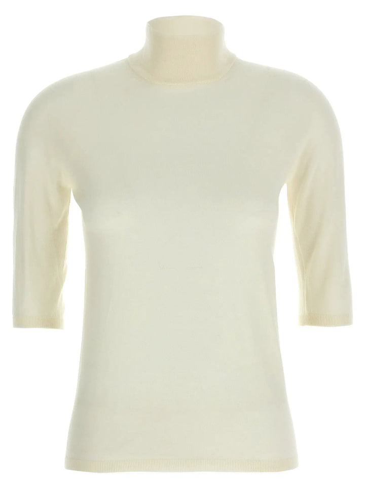 Max Mara White Virgin Wool Cardigan