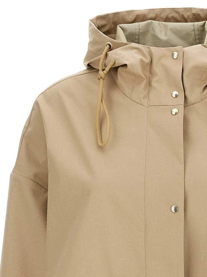Moncler Beige Cotton Parka