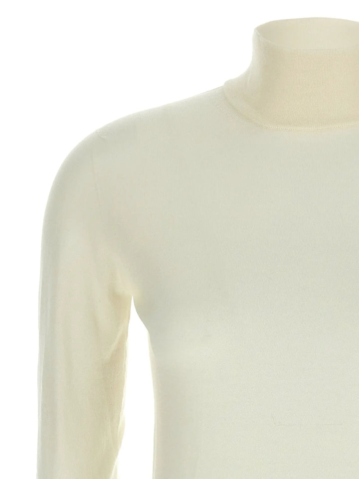 Max Mara White Virgin Wool Cardigan