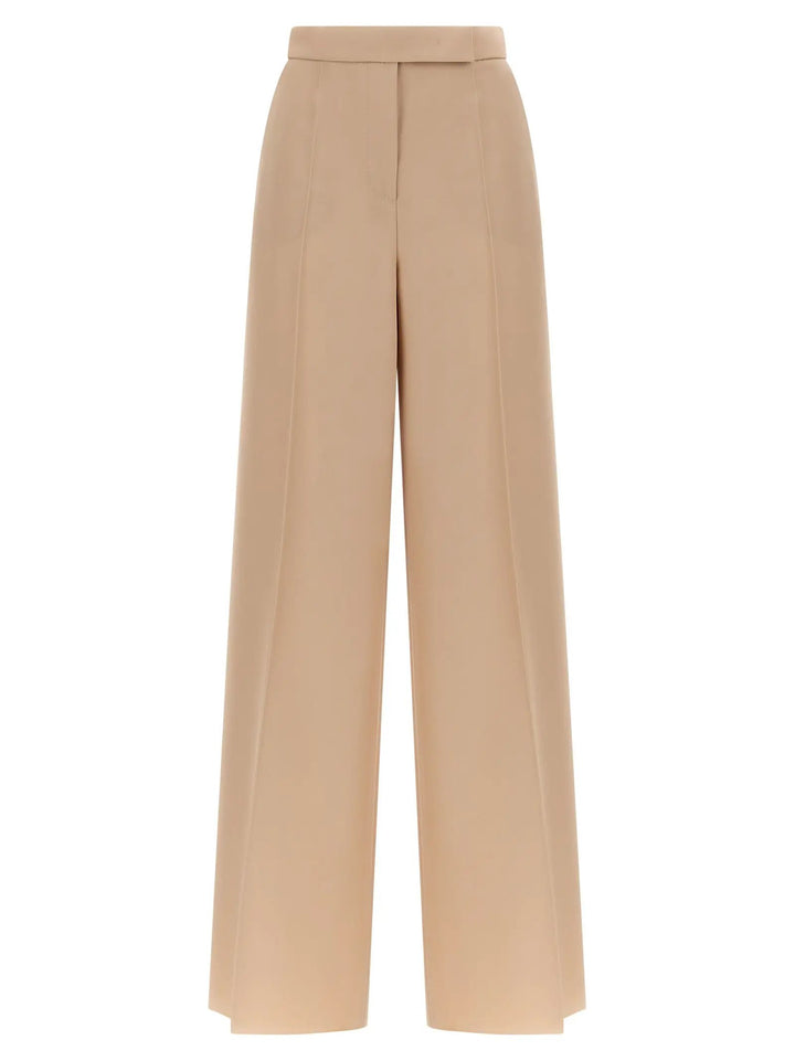 Max Mara Beige Virgin Wool Casual Pants