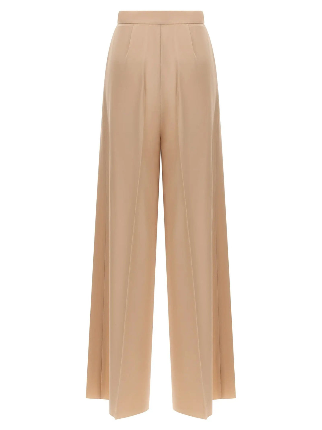 Max Mara Beige Virgin Wool Casual Pants
