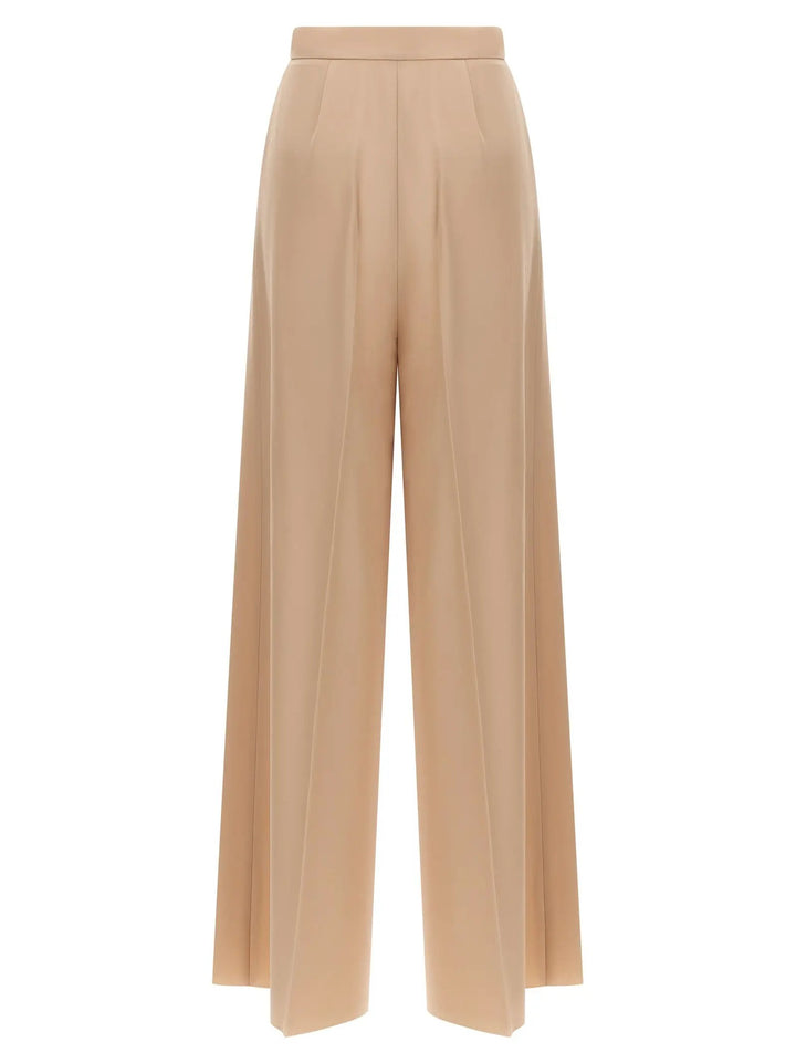 Max Mara Beige Virgin Wool Casual Pants