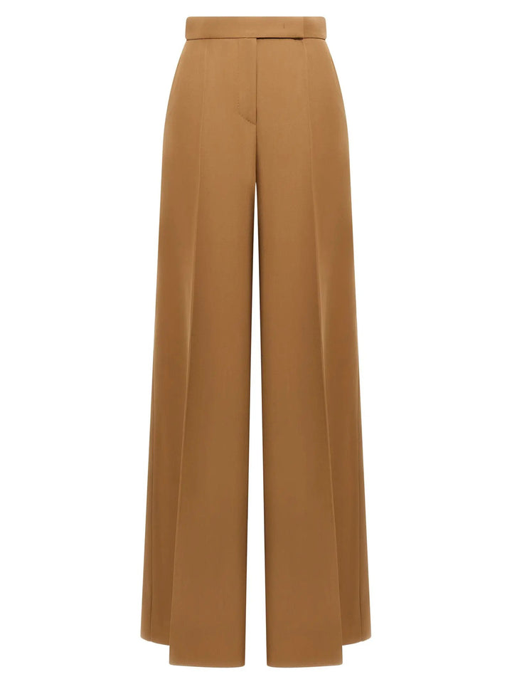 Max Mara Brown Virgin Wool Casual Pants