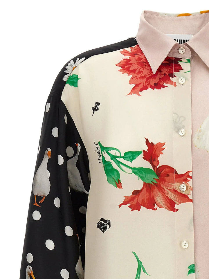 Moschino Multicolor Silk Blouse