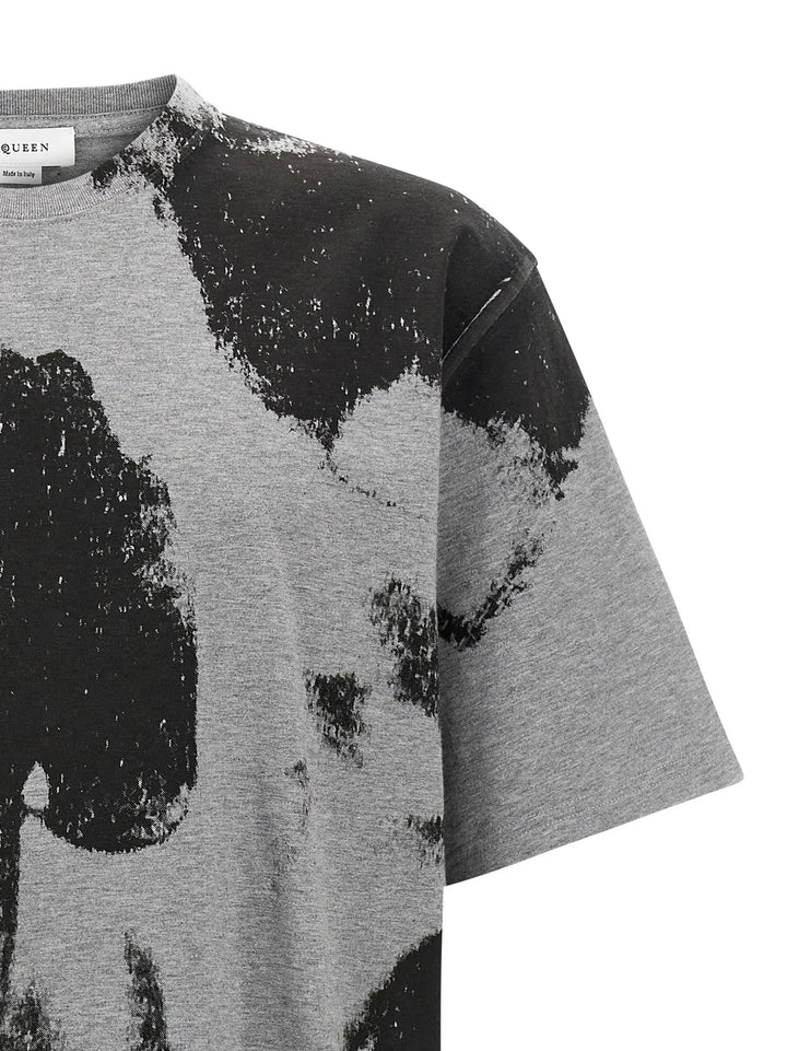 Alexander McQueen Gray Cotton T-Shirt