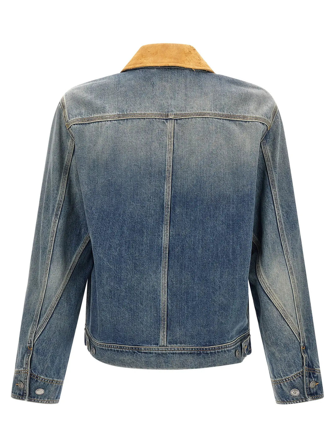 Alexander McQueen Blue Cotton Denim Jacket