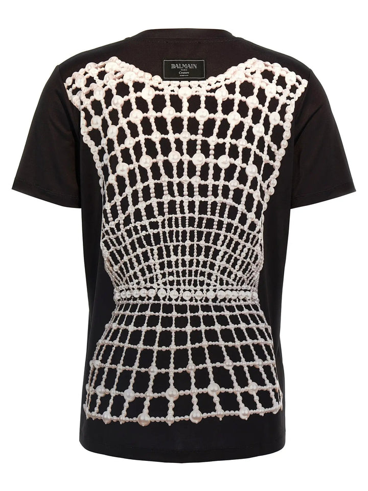 Balmain Black Organic Cotton T-Shirt