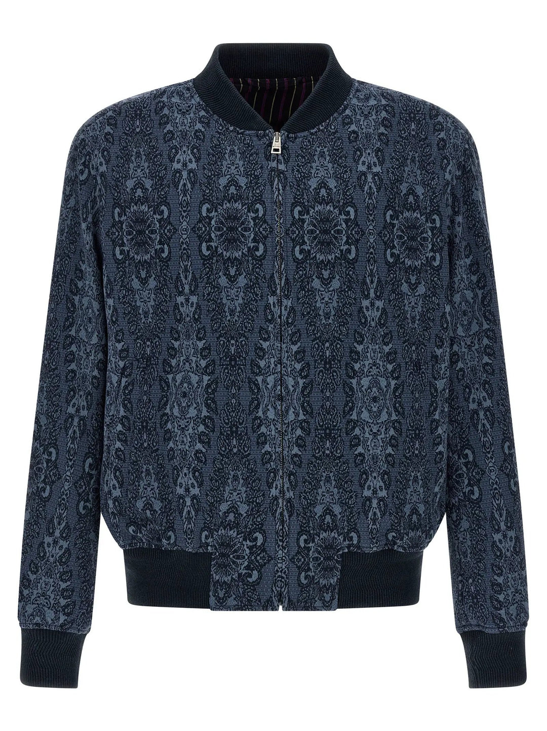 Etro Blue Cotton Bomber