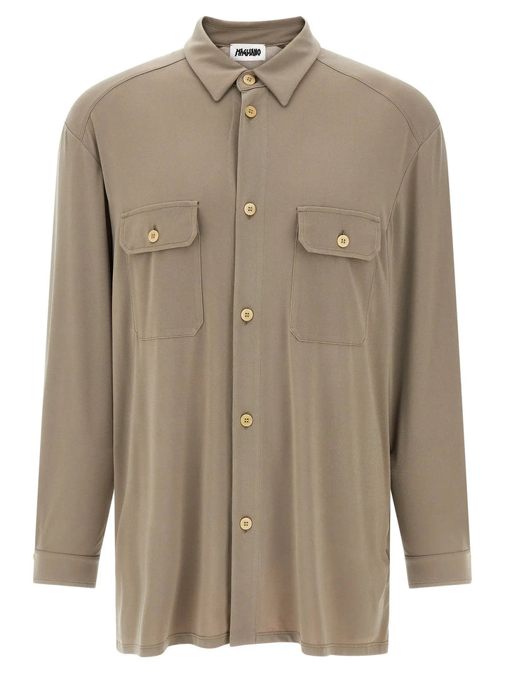 Magliano Gray Polyester Blouse
