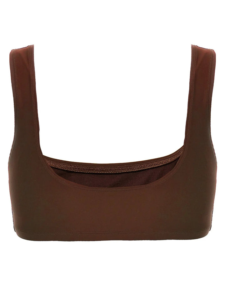 The Andamane Sample Sale | The Andamane Brown Polyamide Tank Tops - | Designer outlet