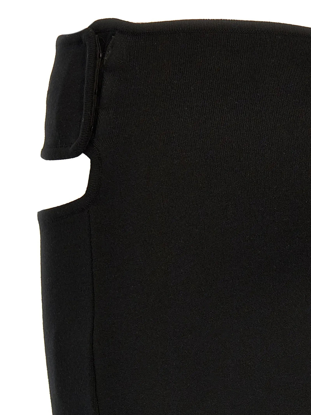 Courrèges Black Viscose Long Skirt