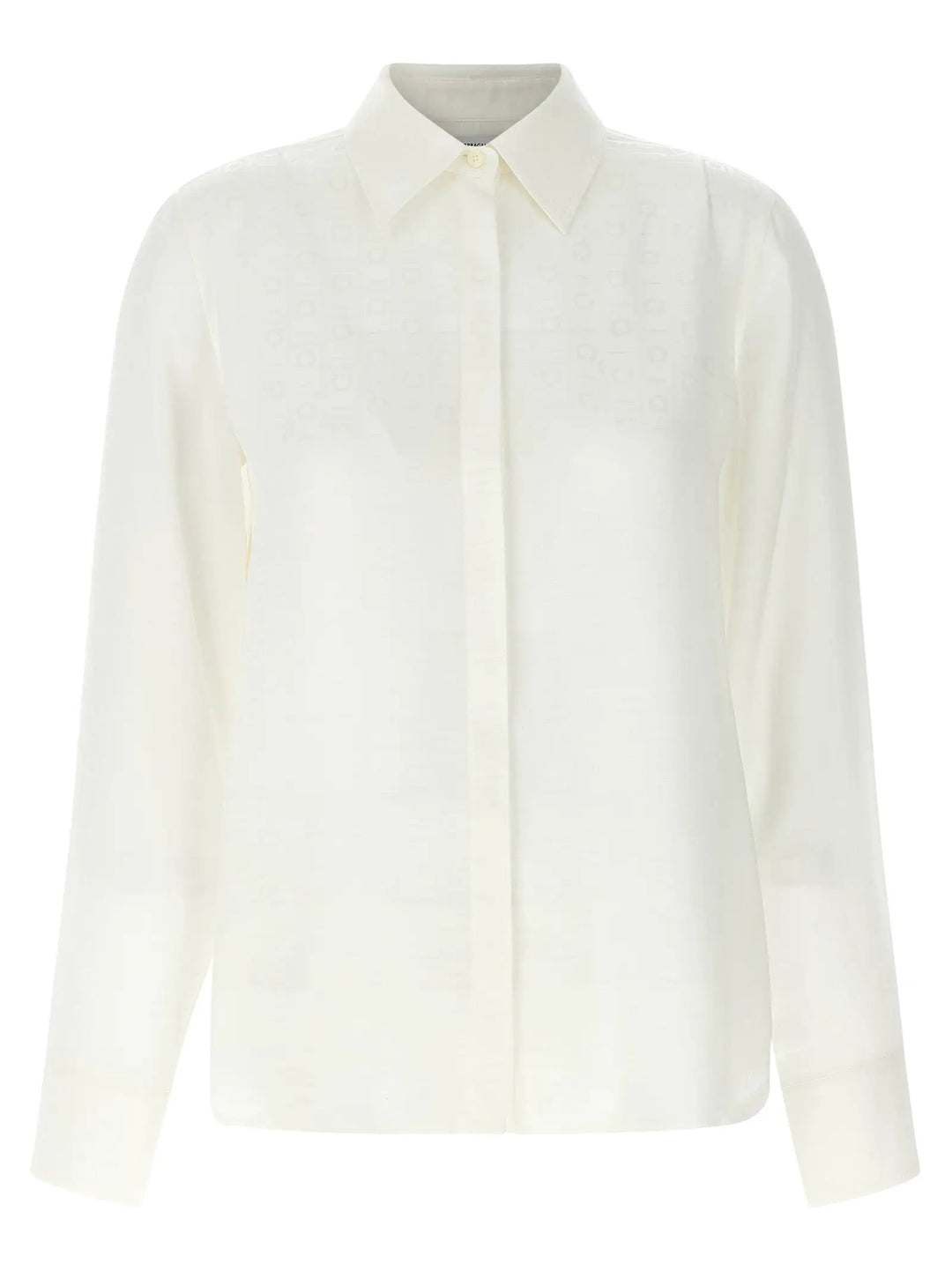 Ferragamo White Silk Blouse