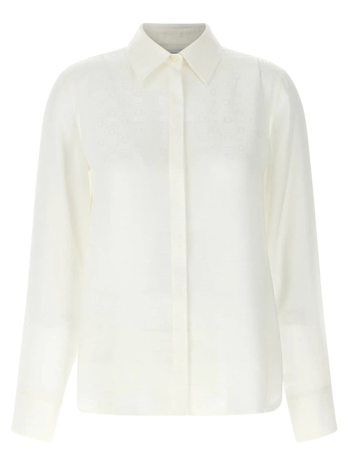 Ferragamo White Silk Blouse