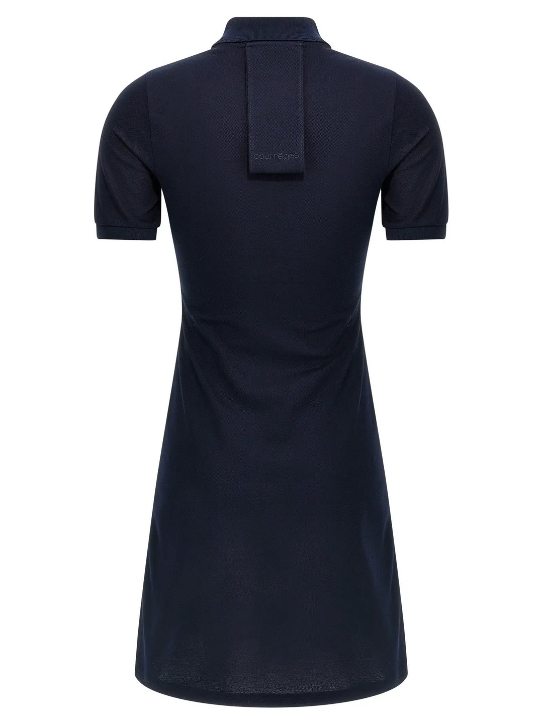 Courrèges Blue Cotton Short Dress