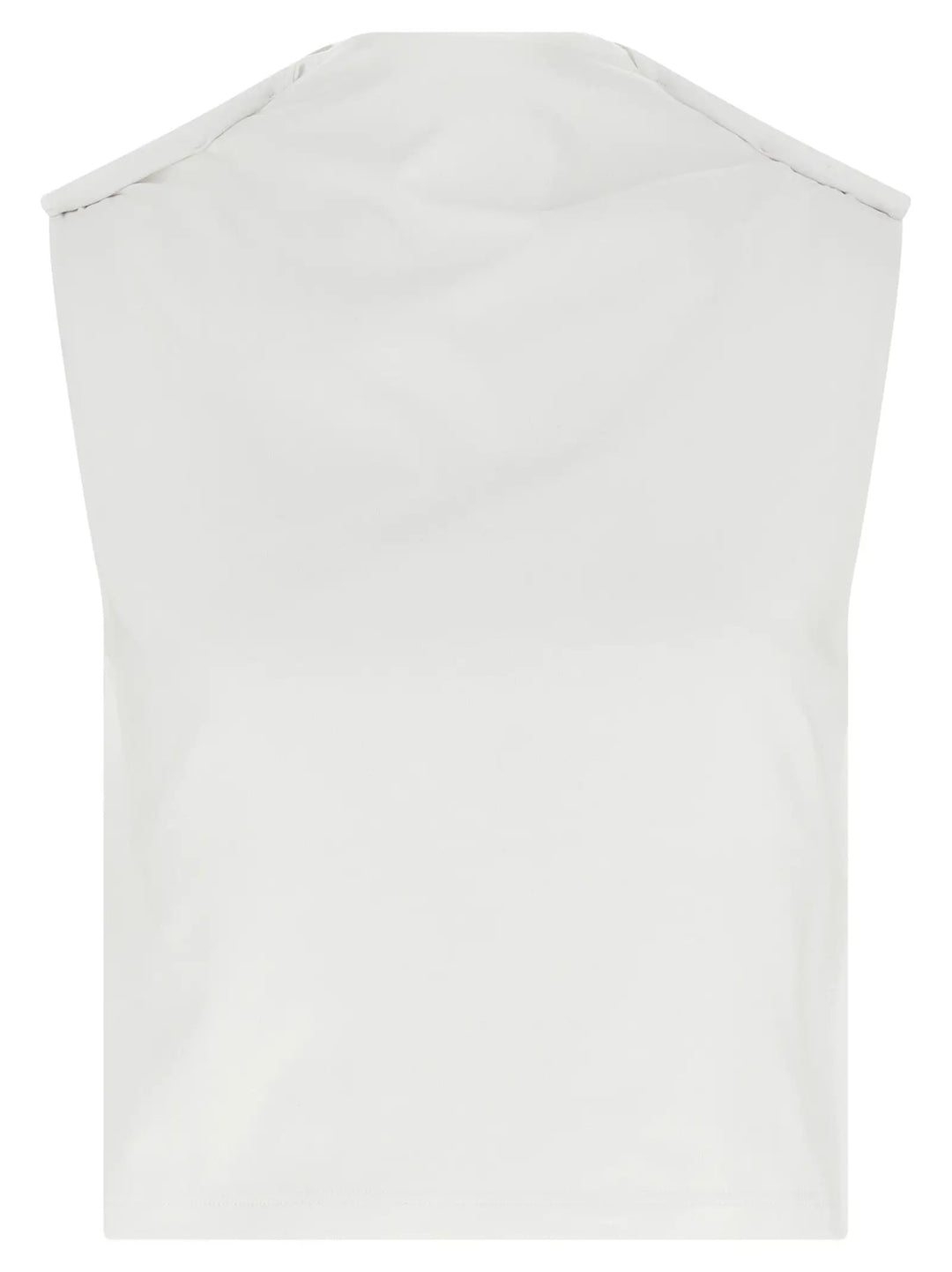 Armarium White Cotton Sleeveles T-Shirt
