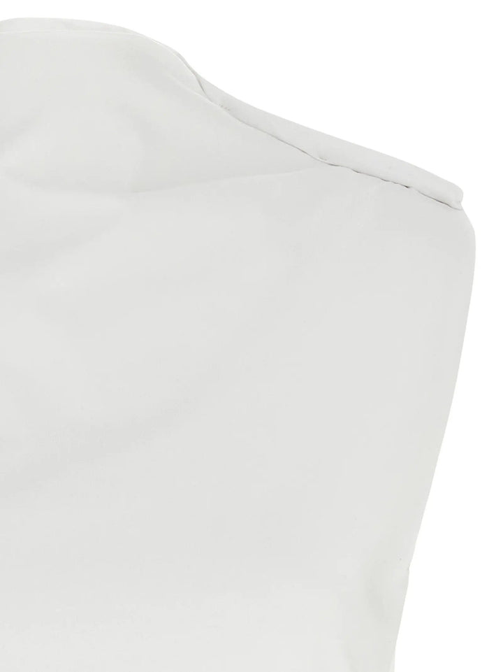 Armarium White Cotton Sleeveles T-Shirt