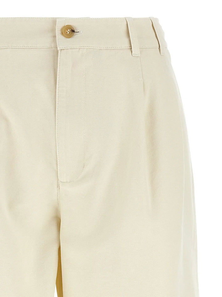 A.P.C. Beige Cotton Casual Pants