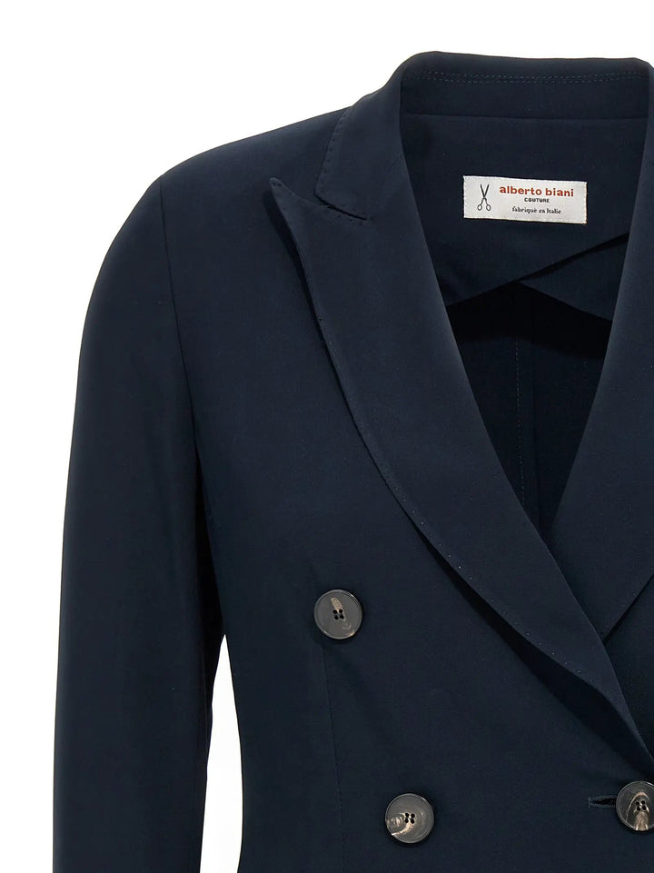 Alberto Biani Blue Viscose Blazer