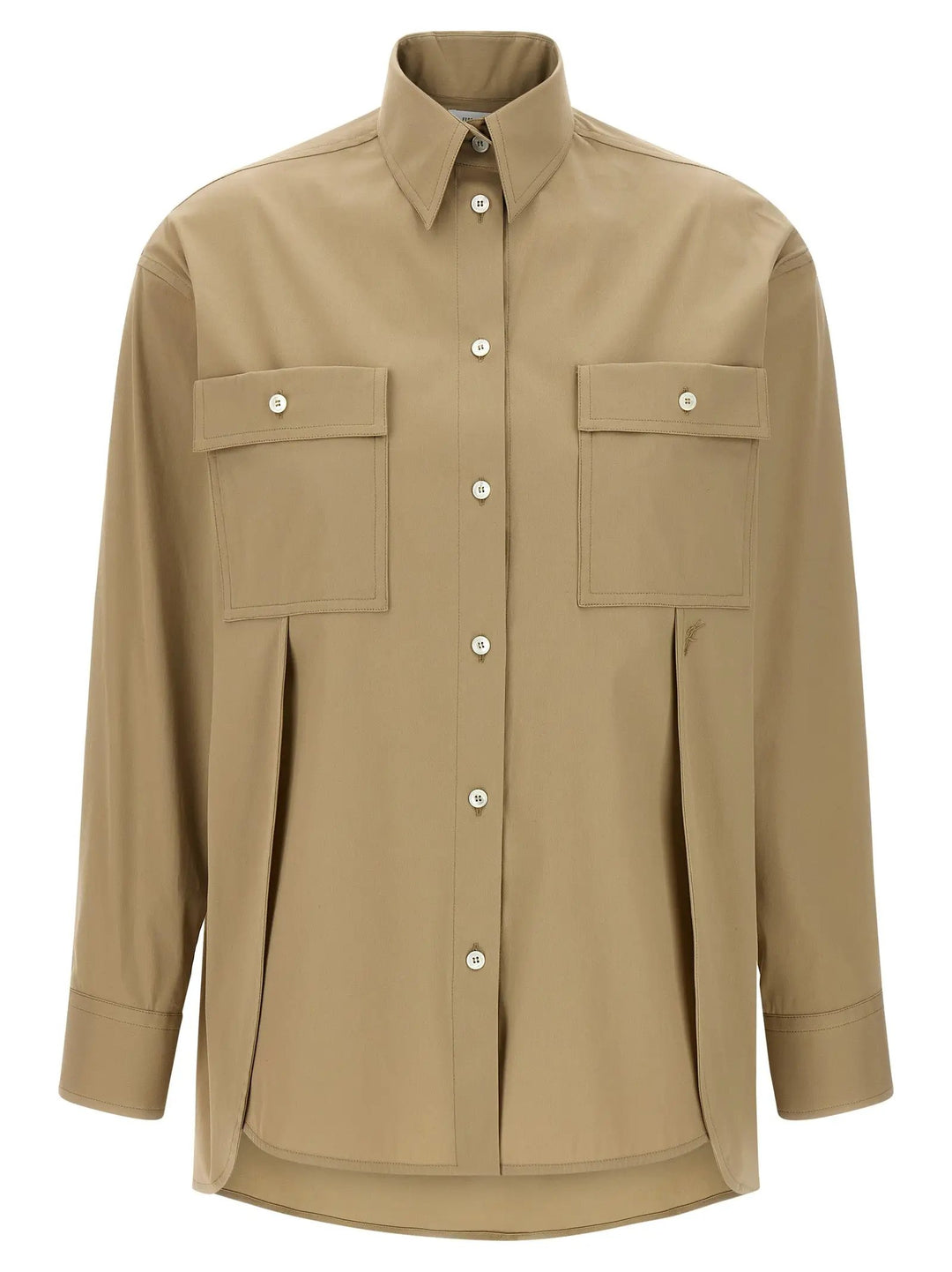 Ferragamo Beige Cotton Blouse