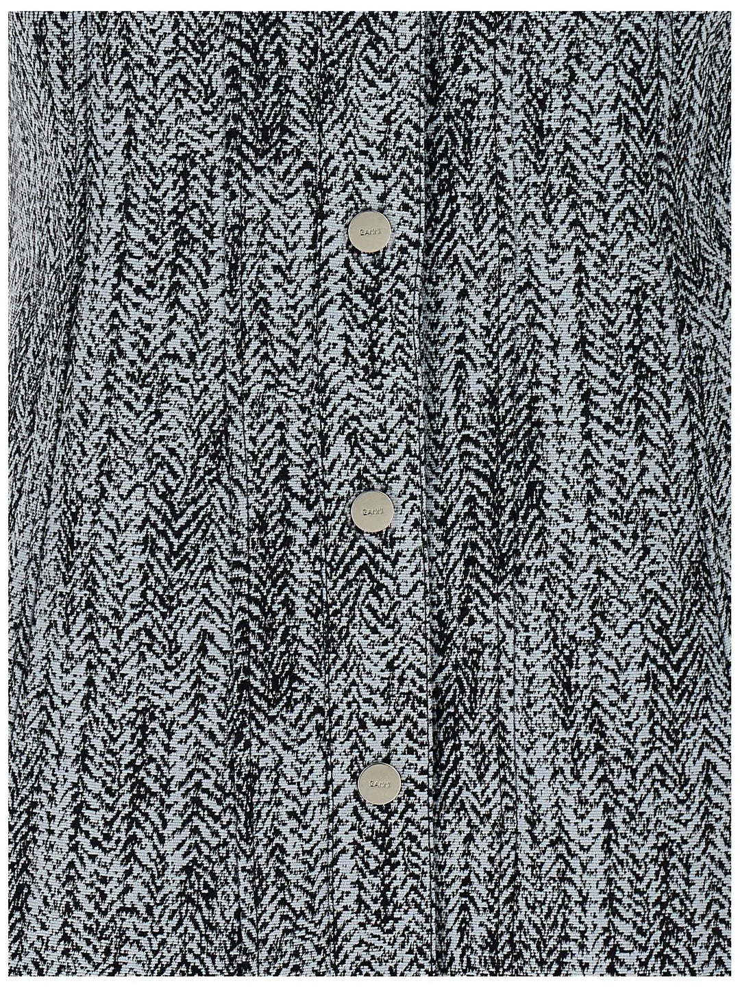Ganni Multicolor Cotton Short Dress