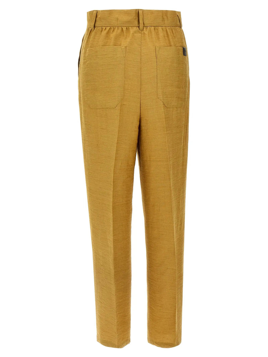 Max Mara Gold Fluorofiber Dress Pants