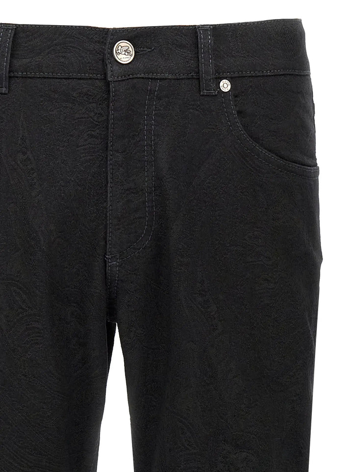 Etro Black Cotton Jeans Denim