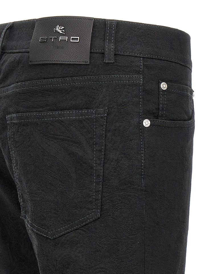 Etro Black Cotton Jeans Denim