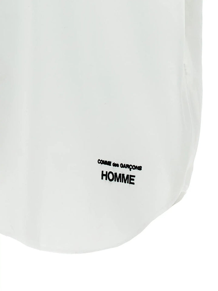 Comme Des Garçons White Cotton Blouse