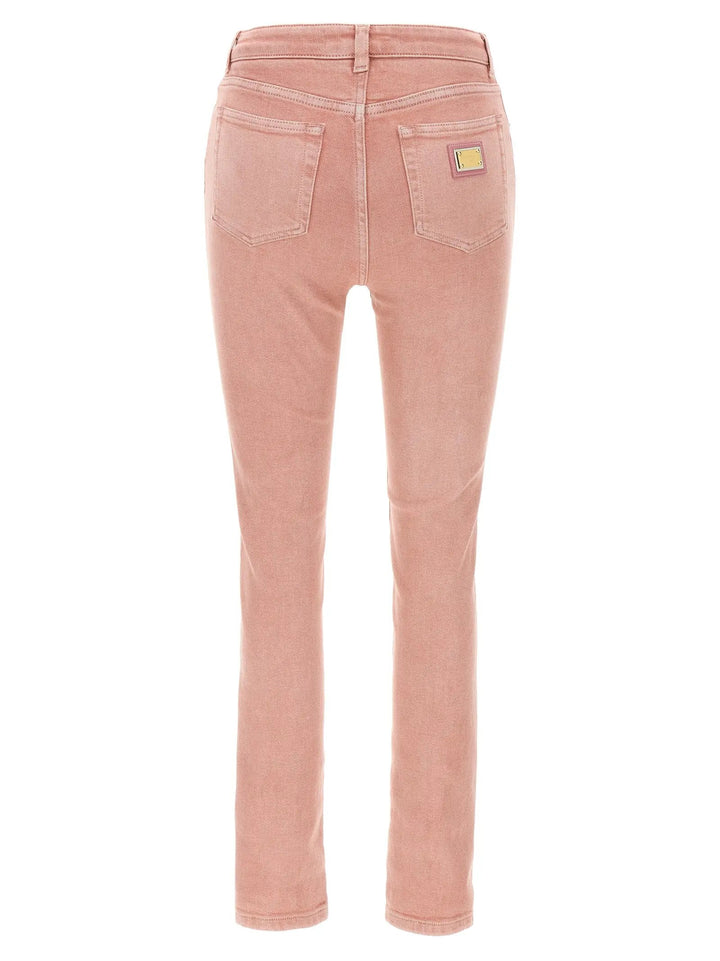 Dolce &amp; Gabbana Multicolor Cotton High-Waisted Jean