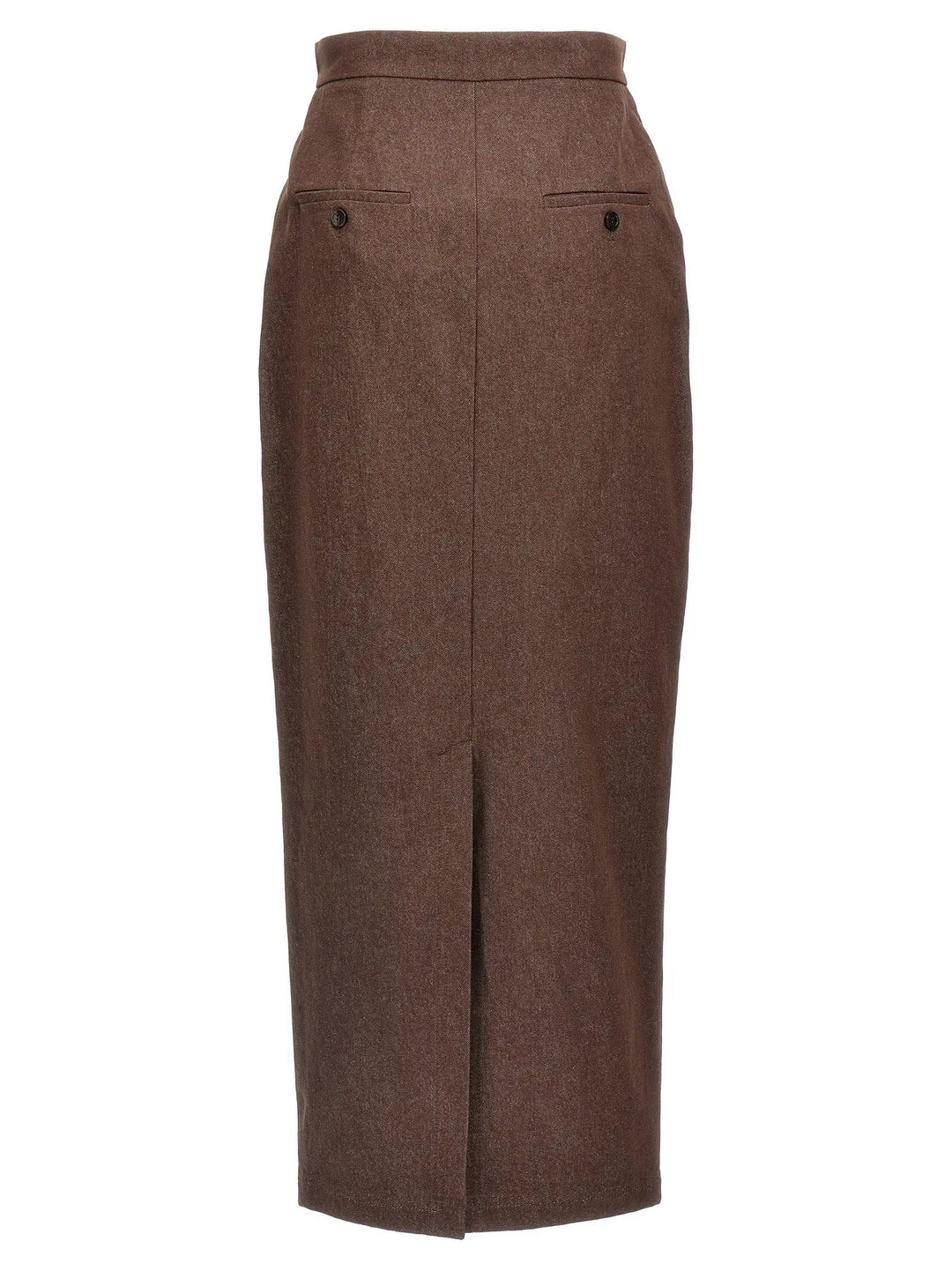 Max Mara Brown Cotton Mini Skirt
