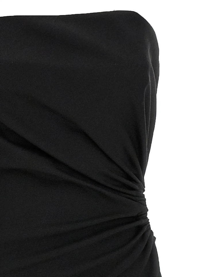 Max Mara Black Virgin Wool Long Dress