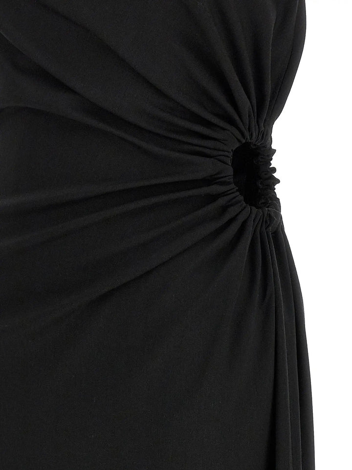 Max Mara Black Virgin Wool Long Dress