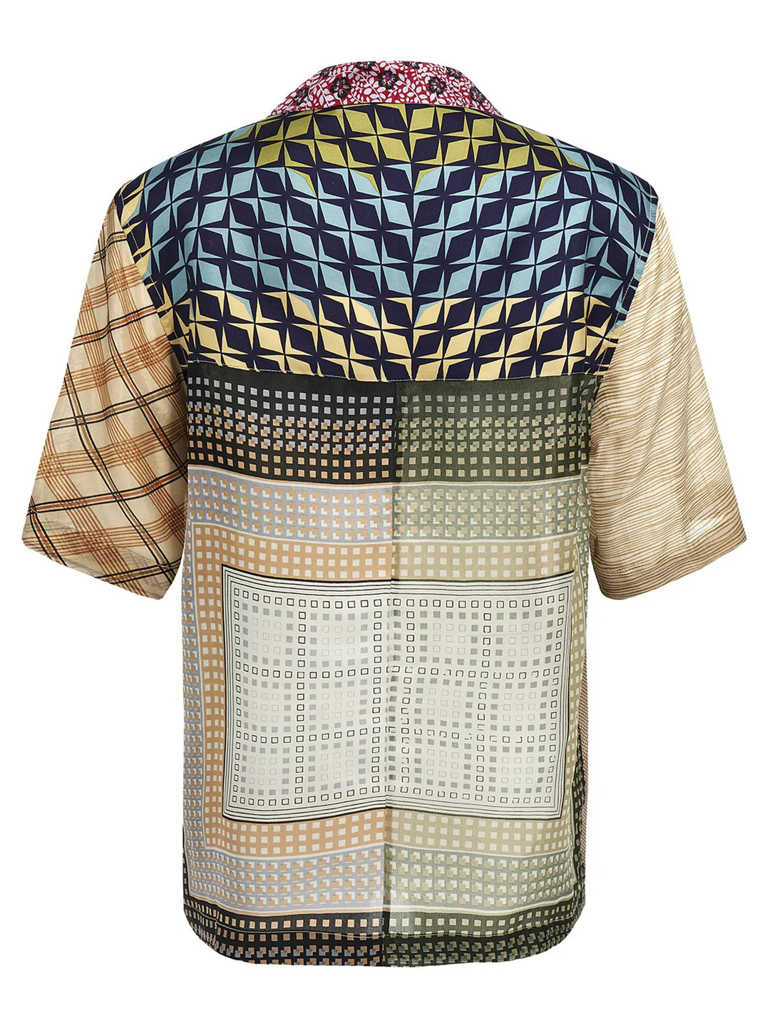 Marine Serre Multicolor Silk Blouse