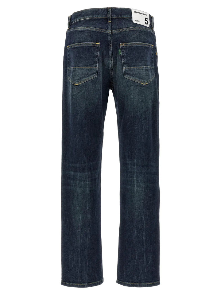 Department 5 Blue Cotton Straight-Leg Jeans