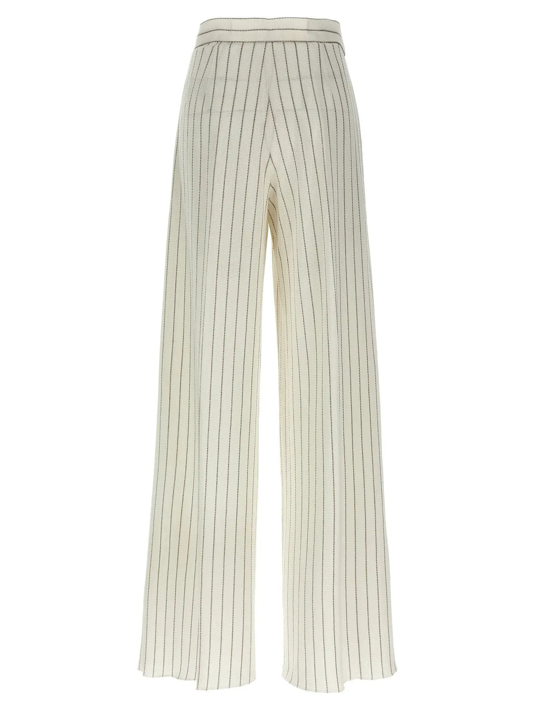Max Mara White Cotton Casual Pants