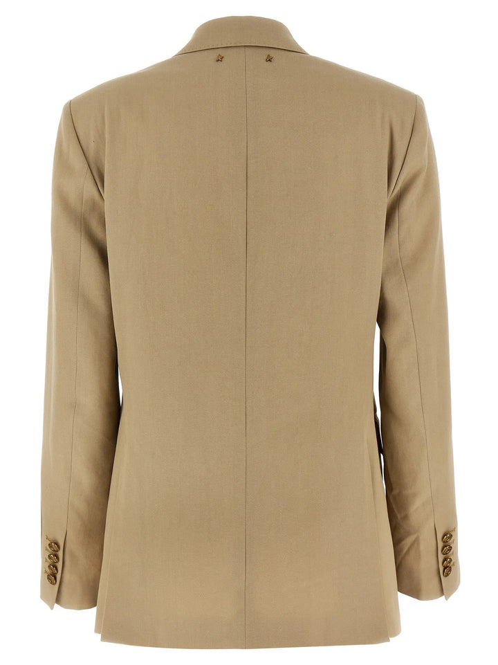 Golden Goose Beige Virgin Wool Blazer