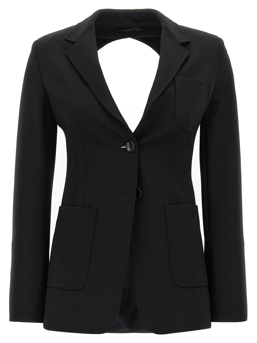 Max Mara Black Viscose Blazer