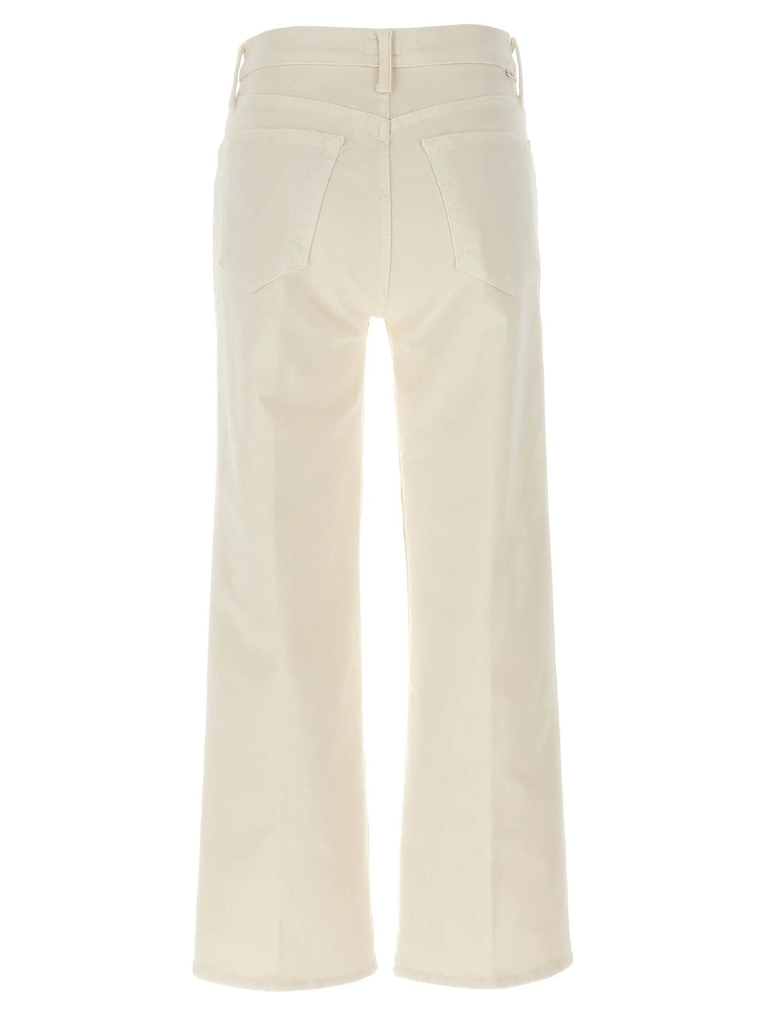 Mother Denim White Cotton High-Waisted Jean