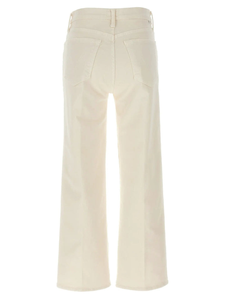 Mother Denim White Cotton High-Waisted Jean