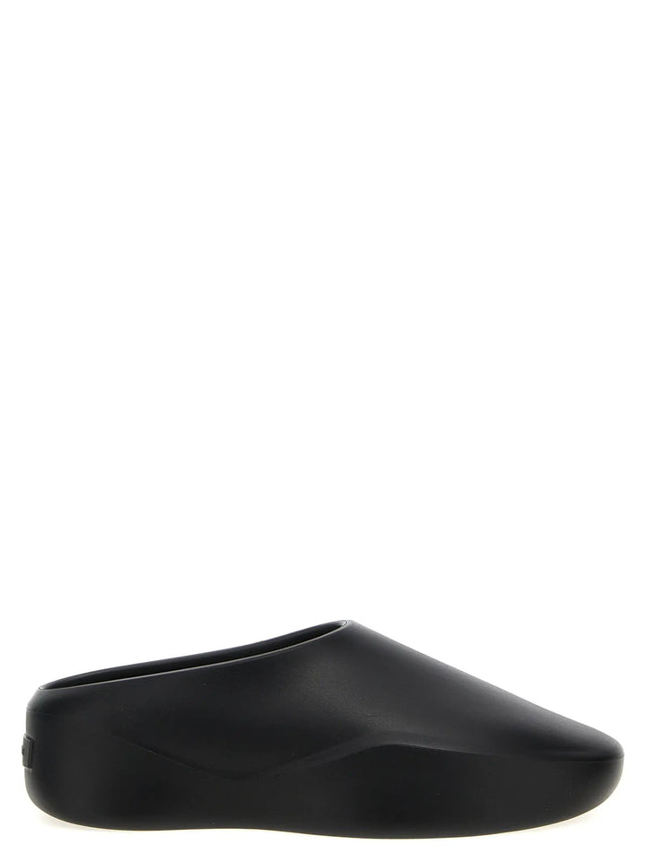 Fear Of God Black Rubber Clogs