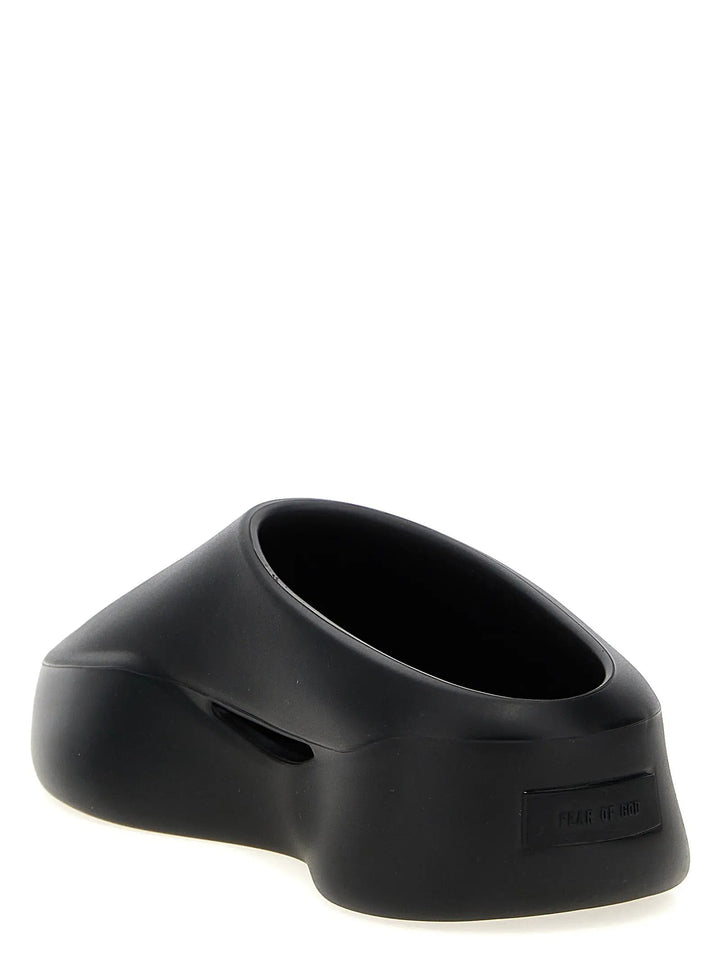 Fear Of God Black Rubber Clogs
