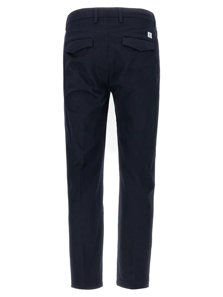 Department 5 Blue Cotton Cropped Pants