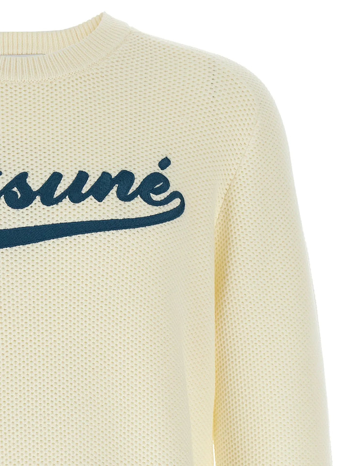 Maison Kitsuné White Cotton Cardigan