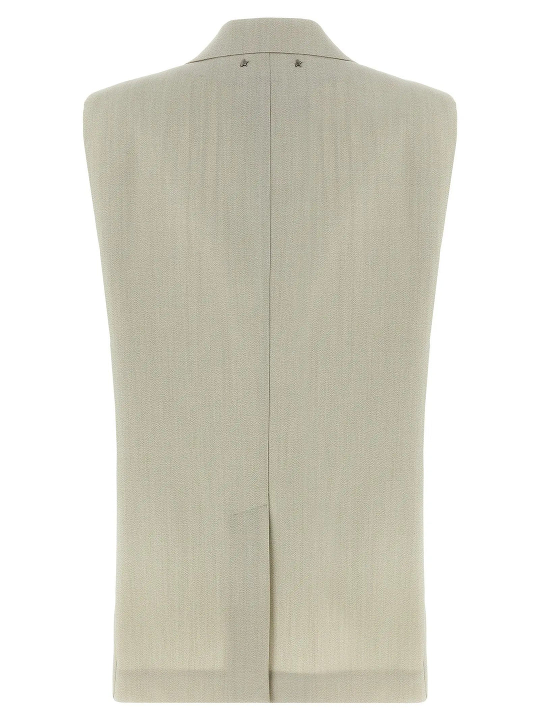 Golden Goose Beige Virgin Wool Sleeveless Jacket
