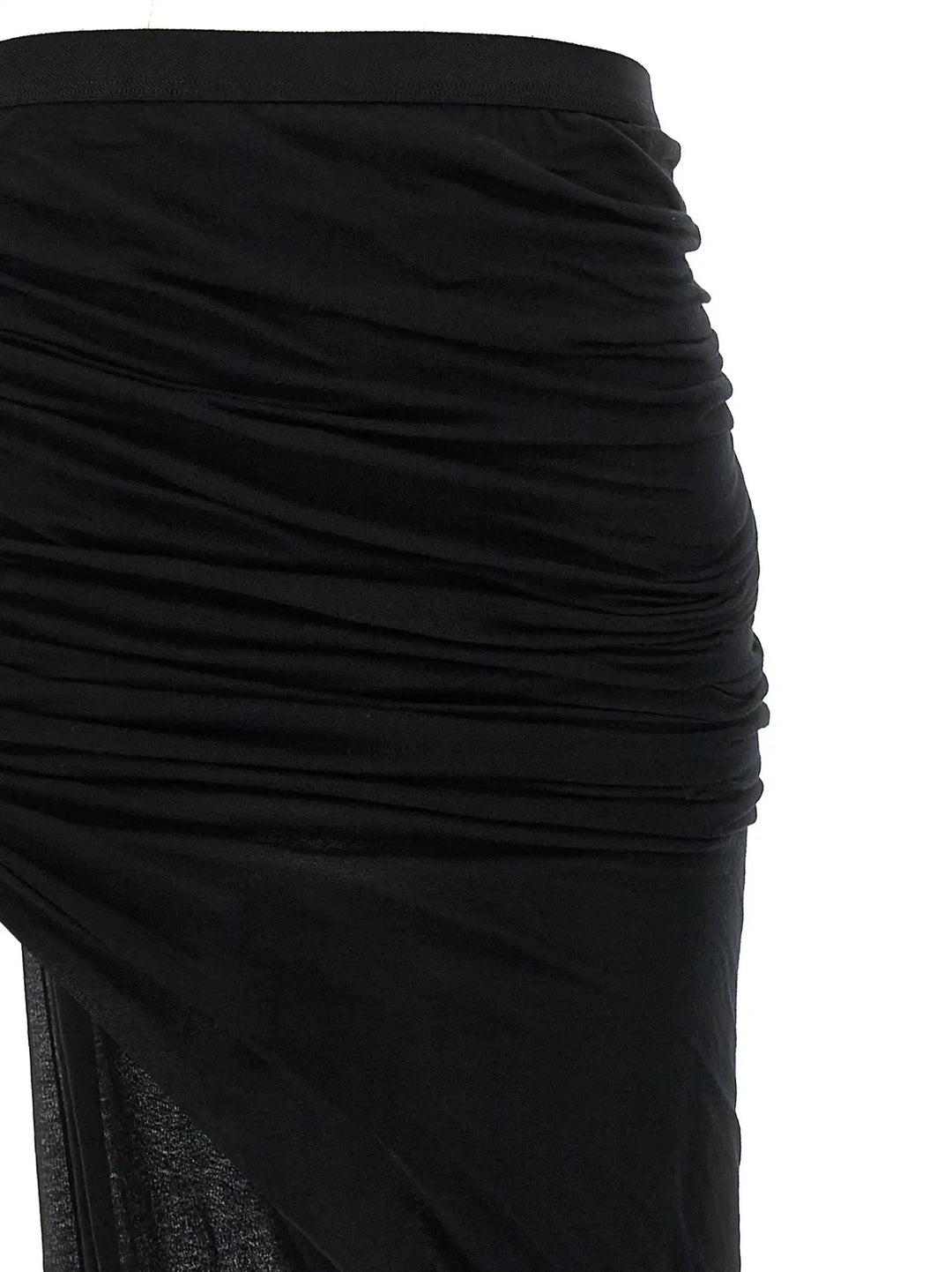 Rick Owens Sample Sale | Rick Owens Black Cotton Mini Skirt - | Designer outlet