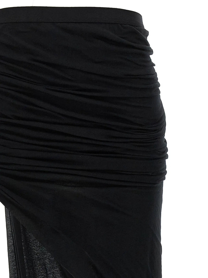 Rick Owens Sample Sale | Rick Owens Black Cotton Mini Skirt - | Designer outlet
