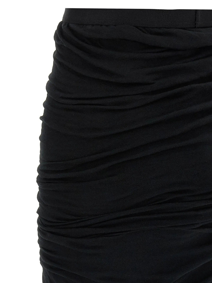 Rick Owens Sample Sale | Rick Owens Black Cotton Mini Skirt - | Designer outlet