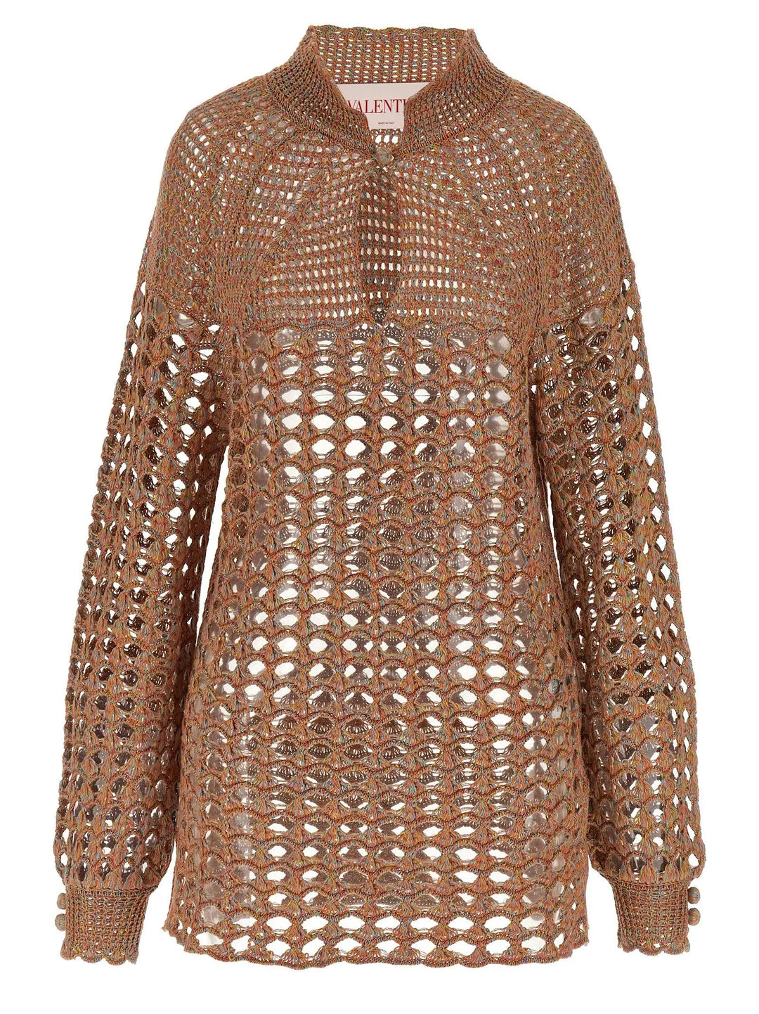 Valentino Garavani Multicolor Linen Cardigan