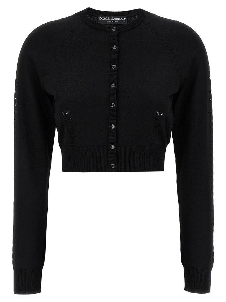 Dolce &amp; Gabbana Black Viscose Cardigan